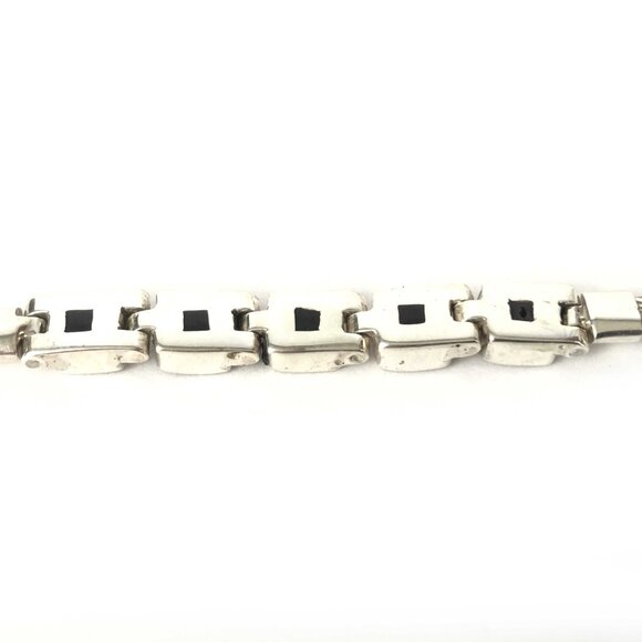 Abalone MOP Chain ADJ Bracelet Sterling Silver 925 Fine Jewelry 7"+ - Picture 4 of 5